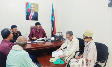 غيثان يناقش مع الكيله وضع اتحاد الفنانين الجنوبيين بالمحافظة