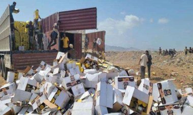 العاصمة عدن تتلف 9 طن من الحليب البودرة منتهي الصلاحية