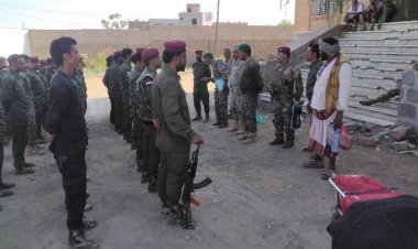 كفاءات عسكرية امنية في زيارة ميدانية الى شرطة الضالع