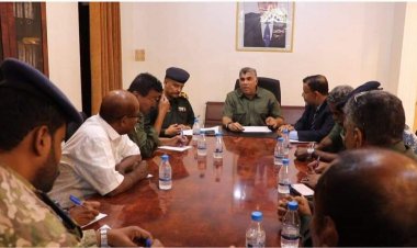 أمن حضرموت بمناقشة آلية هيكلة القوات الأمنية في كافة مديريات الساحل