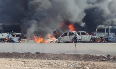 عاجل | حريق 30 سيارة في حادث مروري مؤسف يسفر عن 32 وفاة و63 مصاب في اسكندرية مصر