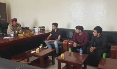 أركان حرب المنطقة العسكرية الثانية يلتقي وفد المنتدى السياسي لطلاب جامعة حضرموت بالمكلا