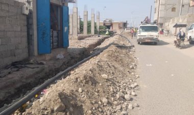 مدير عام مياه أبين البلعيدي: ننفذحاليا مشروع مياه حي سواحل بزنجبار الجديد