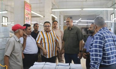 الماس يلتقي برئيس تحرير صحيفة 14 أكتوبر ويطلع على مطابع المؤسسة