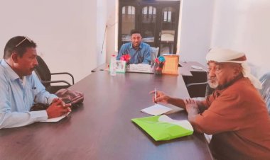 مدير عام مكتب الشؤون الاجتماعية والعمل يلتقي اتحاد النقابات وإدارتها النقابية  العمالية بأبين.