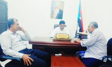 رئيس انتقالي أبين يلتقي رئيس حزب رابطة الجنوب العربي الحر بالمحافظة