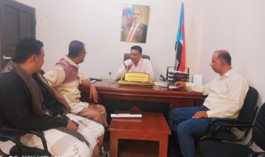 غيثان يناقش التحضيرات لانعقاد المؤتمر التأسيسي لاتحاد نقابة المهندسين الجنوبيين بمحافظة أبين