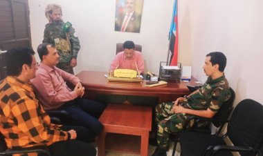 غيثان يلتقي مدير الشرطة السياحية بأمن محافظة أبين