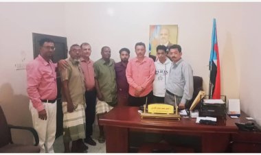 رئيس انتقالي أبين يستقبل اتحاد الشطرنج في المحافظة ويوجه بتكريم اللاعبين المشاركين في بطولة مسقط الدولية