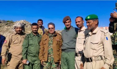 اجراء عملية الاستلام والتسليم لقيادة حزام يافع