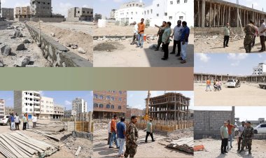 عدن.. عبود ناجي يتفقد سير العمل ونسبة الإنجاز في عددا من المشاريع بدار سعد