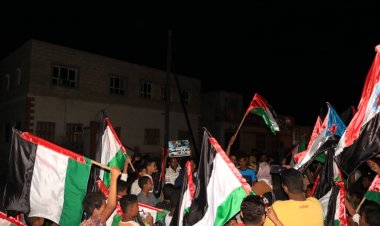 شـهـدت حـضـرمـوت مـدينـة الـحامـي بـمـسيـرة حـاشـدة تـضـامـناً مـع غـزة