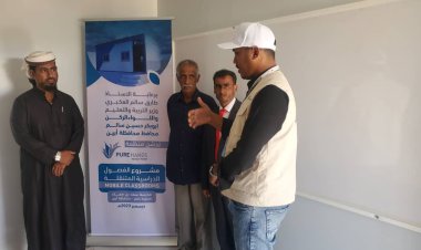 مدير عام مديرية خنفر  يفتتح فصول دراسية في مناطق سيحان ويرامس