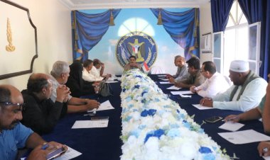 انتقالي حضرموت يناقش مشروع الخطة السنوية للعام الجاري 2024م