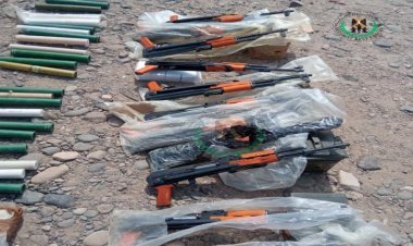أخطر عصابة تهريب أسلحة في قبضة قوات حزام لحج