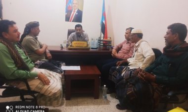 رئيس انتقالي أبين يناقش مع أمين عام نادي حسان استعدادات النادي للمشاركة في بطولة كأس المريسي بالعاصمة عدن