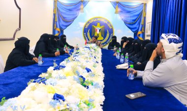 رئيس انتقالي حضرموت يلتقي القطاع النسوي في الوادي