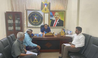 رئيس تنفيذية انتقالي لحج يلتقي نائب مدير عام مكتب الشهداء والجرحى بالمحافظة