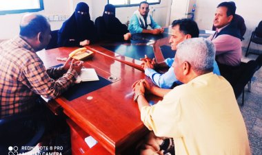 التعليم والمراة والطفل بانتقالي أبين تناقشان مع مدير زنجبار ومكتب التربية خنفر تنسيق العمل المشترك