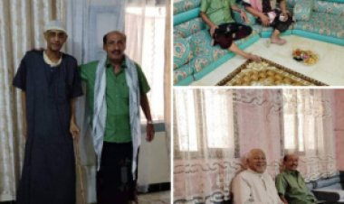 رئيس انتقالي المكلا في زيارات عيدية لعدد من الشخصيات الاجتماعية بالمدينة