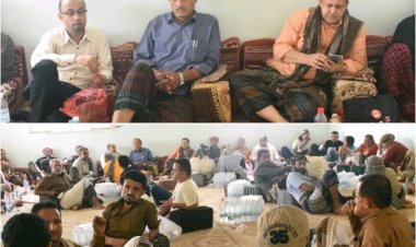 الحالمي يقدم واجب العزاء لأسرة فقيد الوطن المناضل علي قاسم ناجي النسري