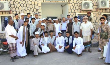 قيادة القوات المشتركة (قوات التحالف) بحضرموت تقيم مأدبة إفطار وتقدم هدايا للأطفال وللمرضى بمستشفى سيئون بمناسبة عيد الفطر المبارك