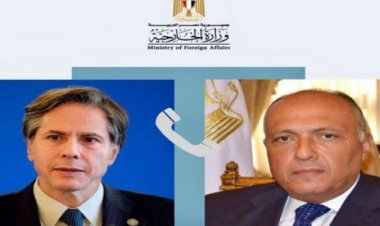 هاتفيًا.. شكري وبلينكن يتبادلان الرؤى حول مسارات وقف التصعيد الإيراني الإسرائيلي