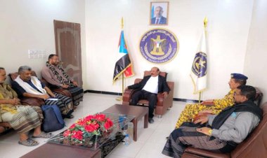 رئيس انتقالي شبوة يلتقي قائد أمن المنشآت بالمحافظة