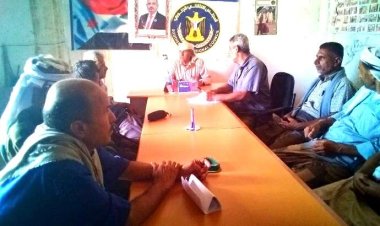 تنفيذية انتقالي الوضيع تستعرض تقريري إنجاز قسمي الاقتصادية والخدمية وحقوق الإنسان للفصل الاول