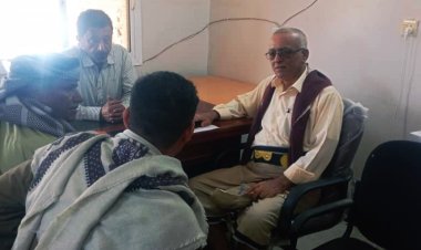 غيثان يزور منسقية الانتقالي بجامعة أبين ويطلع على خططها وأنشطتها التعليمية