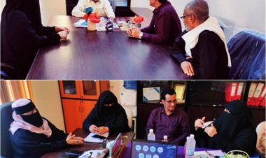 انتقالي أبين يناقش مع اتحاد النساء ومكتب الشؤون الاجتماعية والعمل بالمحافظة تنسيق العمل المشترك