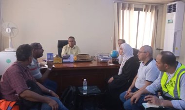 رئيس هيئة مصائد خليج عدن يلتقي فريق الشركة الإستشارية(HS)الخاصة بمشروع ميناء الإصطياد السمكي 