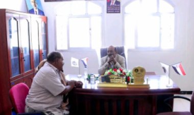 رئيس انتقالي شبوة يلتقي قائد القوات المشتركة بالمحافظة