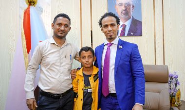 السقاف يلتقي الطفل المشارك في بطولة عباقرة العرب للحساب الذهني