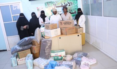 إنتقالي المهرة يُقدم حزمة من المستلزمات الطبية لمستشفى الغيضة المركزي