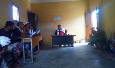 انتقالي الوضيع يقوم بزيارة تفقدية لإدارة الأمن بالمديرية