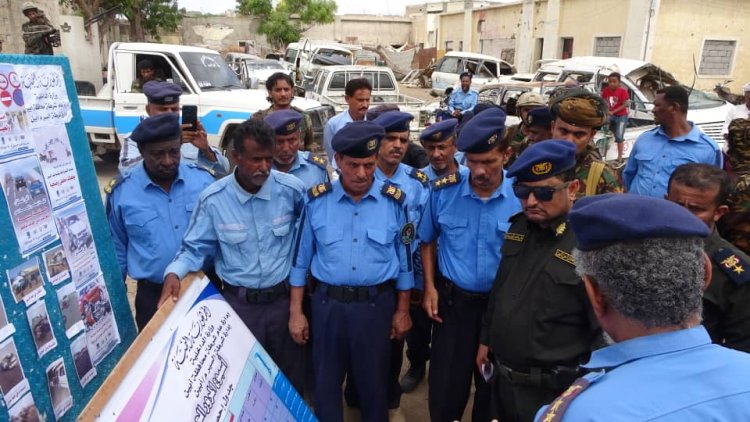 تحت شعار بوعينا نصل آمنين.. مدير امن ابين يدشن اسبوع المرور العربي في المحافظة