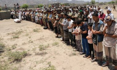 بموكب جنائزي مهيب .. تشييع جثمان الشهيد البطل علي التأمي إلى مثواه الأخير في حالمين