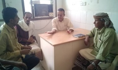 رئيس تنفيذية انتقالي الوضيع يتفقد مستشفى المديرية ويطلع على الوضع الصحي