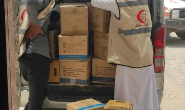 بدعم من هيئة الهلال الأحمر الإماراتي .. تسيير قافلة أدوية ومواد طبية لمستشفى مودية
