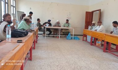 اجتماع استثنائي مشترك  في مديرية جيشان لمناقشة الوضع الأمني