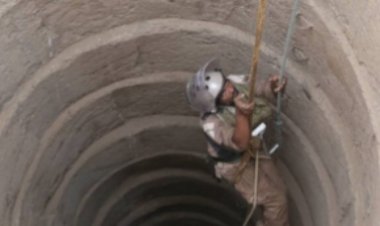 مسام.. يكتشف 8 عبوات ناسفة في بئر مياه بمديرية حيس 