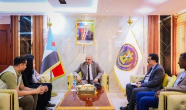 القائم بأعمال رئيس المجلس الانتقالي يستقبل وفد منظمة هانديكاب انترناشيونال الدولية