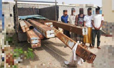 أمن غيل باوزير يضبط عصابة متهمة بسرقة معدات نفطية قيمتها 200 ألف دولار