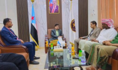 الكريحي يناقش مع رئيس أنتقالي المهرة أوضاع ومتطلبات الشباب في المحافظة