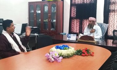 انتقالي المسيلة بمحافظة المهرة يطلع على أوضاع مكتب الصحة  بالمديرية