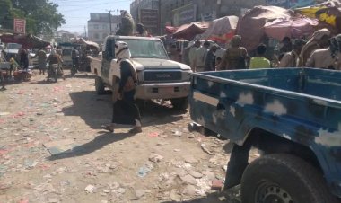 حملة أمنية مشتركة لتنظيم السوق في مديرية لودر