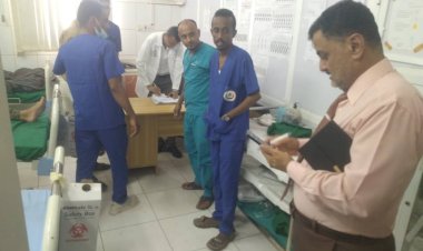 د . عارف الداعري يتفقد الجرحى ويطلع على آخر تجيهزات مستشفى عبود العسكري