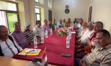 رئيس انتقالي الضالع يلتقي رئيس وأعضاء القيادة المحلية لإنتقالي مديرية الحصين