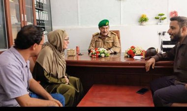 محافظ الضالع يزور مستشفى محمد بن زايد ويلتقي مسؤولة الصليب الأحمر